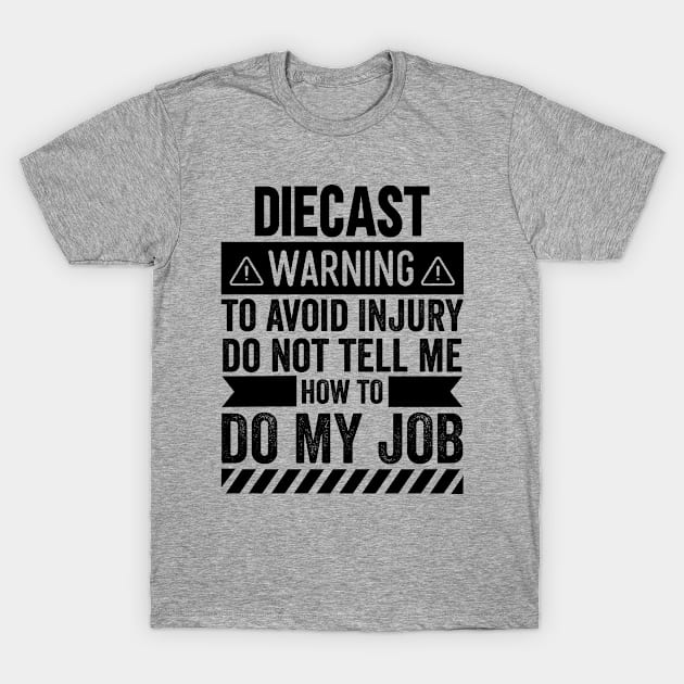 Diecast Warning T-Shirt by Stay Weird